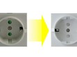 Product Change Notice: A301/302 Series -F3 Type AC Outlet Color Change                                                                                